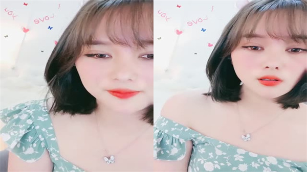 短发甜妹初下海！娇艳红唇 纯欲颜值，诱人献身让人欲火焚身